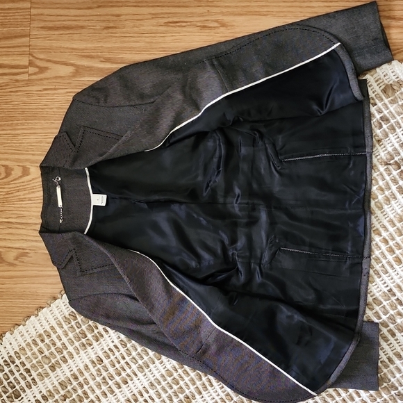 NWOT☆White House Black Market ☆Charcoal Grey Blazer Jacket - Picture 6 of 7